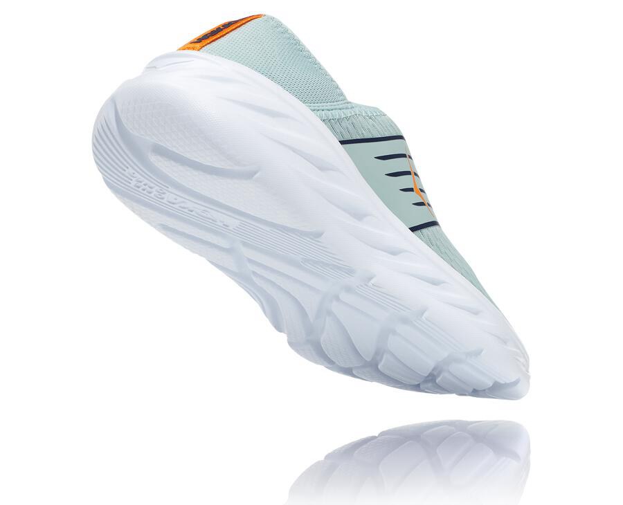 Hoka One One Womens Sandals - ORA Recovery - Blue/White - JZXN38465